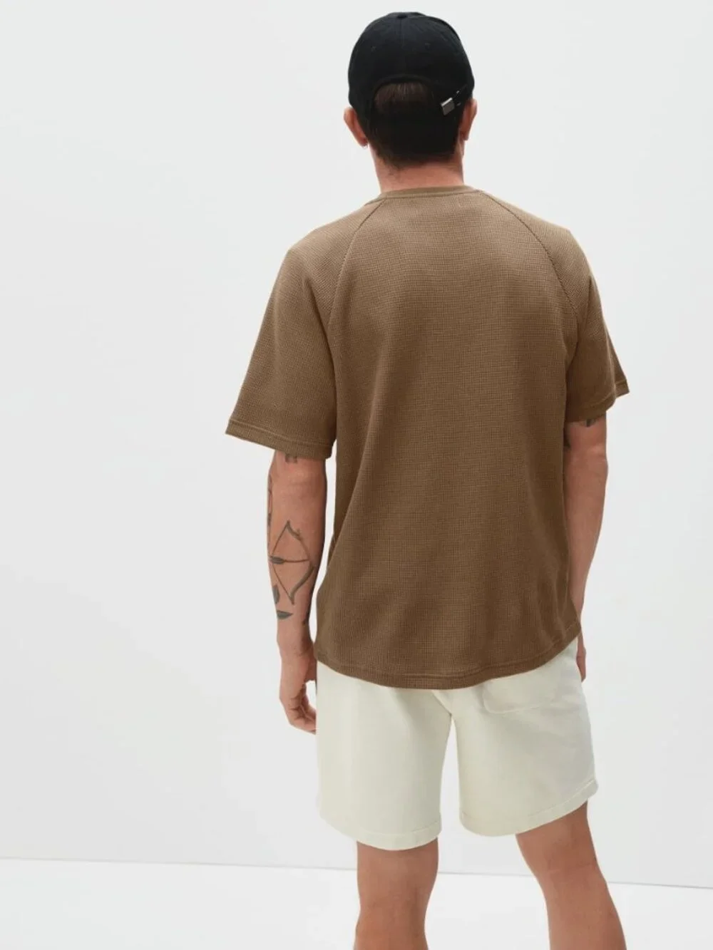 👕 Everlane Waffle Weave Thermal Tee Bundle - 2 NWT - Size XXL - Walnut - Picture 4 of 5